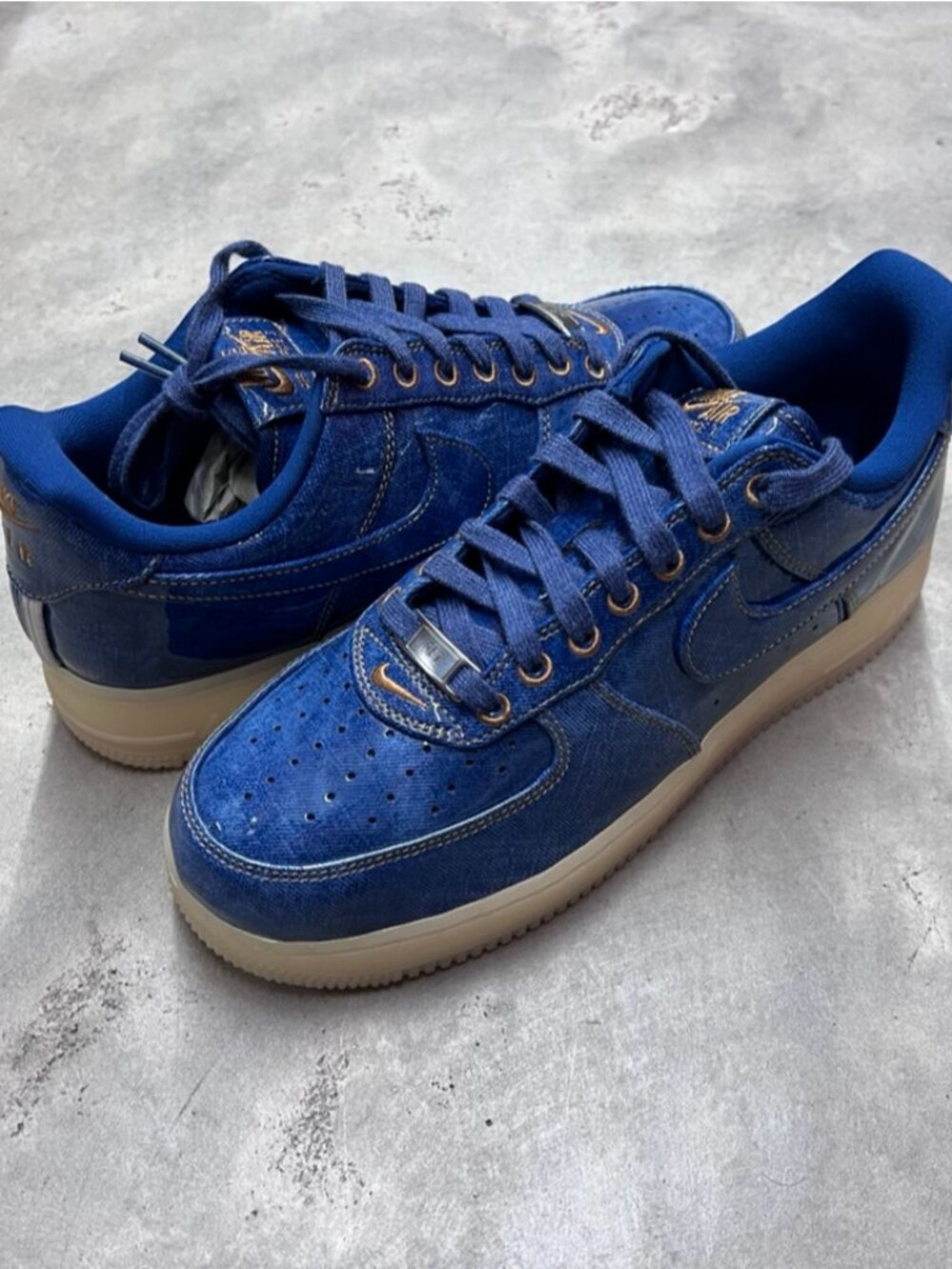 Nike Air Force 1 Low Patent Denim Men's IM5757 400 - New